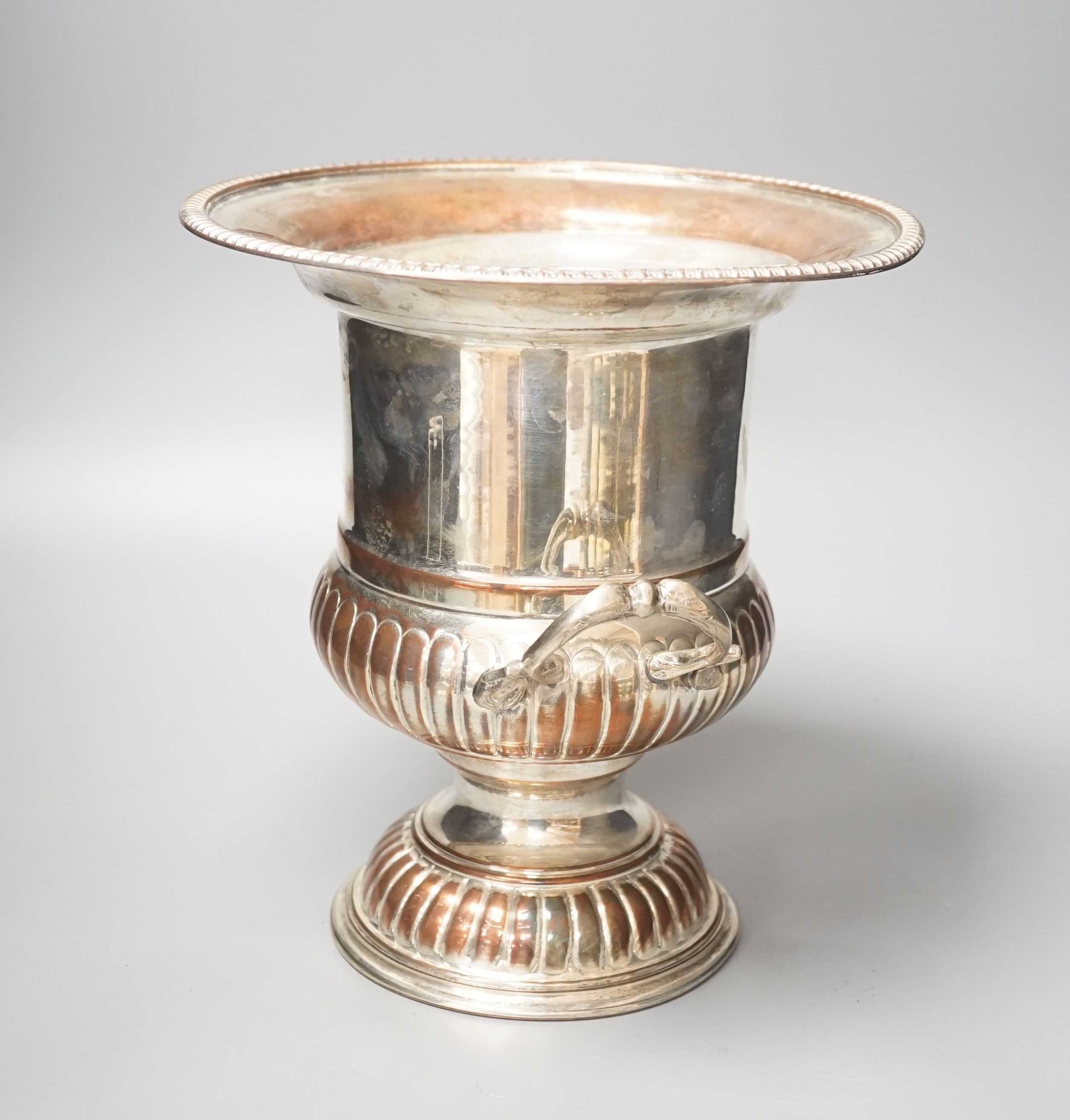 A plated wine cooler 26cm